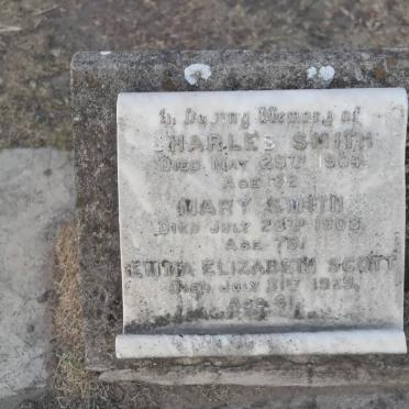 SMITH Charles -1904 :: SMITH Mary -1908 :: SCOTT Emma Elizabeth -1925