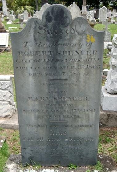 SPENCER Robert -1803-18?? :: SPENCER Mary -1883 :: SPENCER Sarah Ann