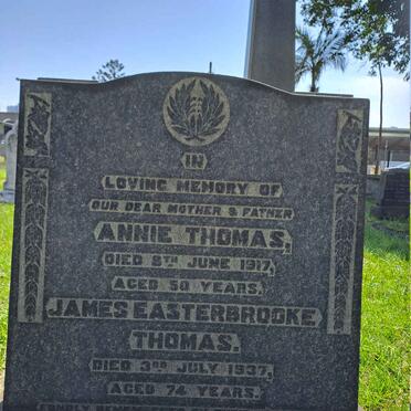 THOMAS James Easterbrooke -1937 & Annie -1917
