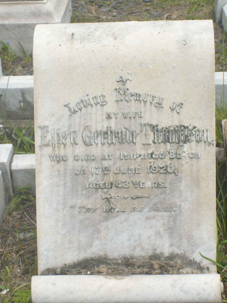 THOMPSON Ellen Gertrude -1920