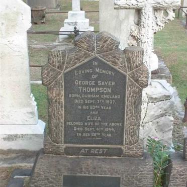 THOMPSON George Sayer 1854-1937 &amp; Eliza 1856-1944