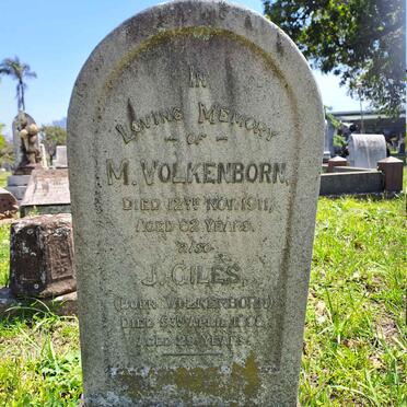 VOLKENBORN M. -1911 :: GILES J. nee VOLKENBORN -1898 