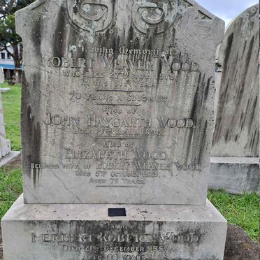 WOOD Robert Weaver -1919 & Elizabeth -1929 :: WOOD John Haygarth -1896 :: WOOD Herbert Robert -1957