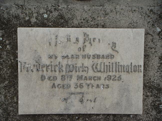 WHITTINGTON Frederick -1925