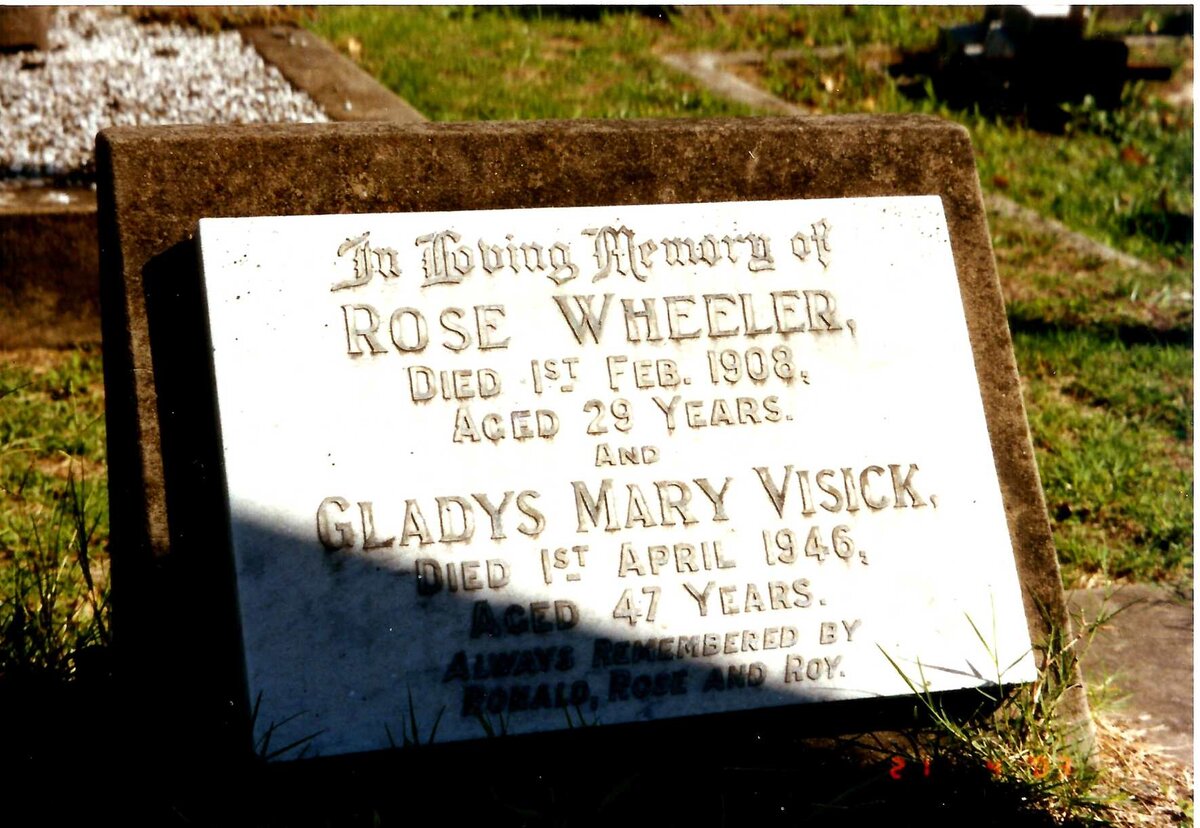 WHEELER Rose -1908 :: VISICK Gladys Mary -1946
