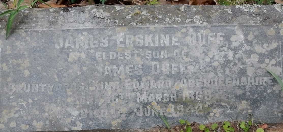 DUFF James Erskine 1869-1942