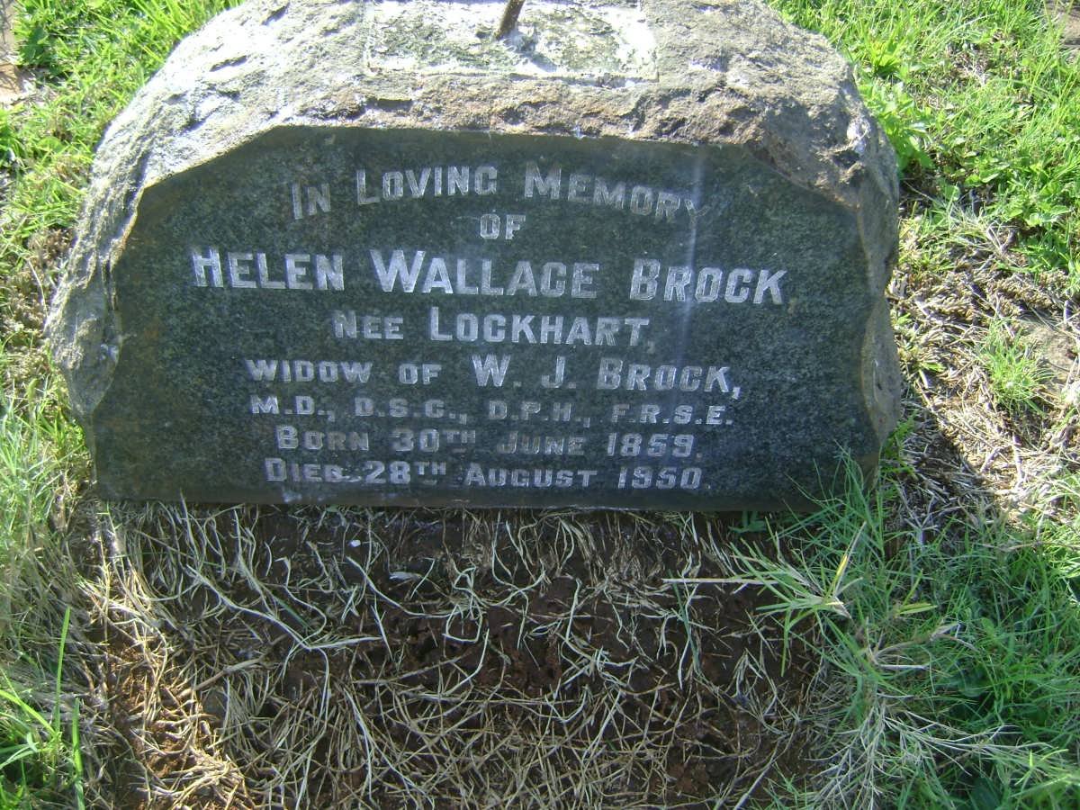 BROCK Helen Wallace nee LOCKHART 1859-1950