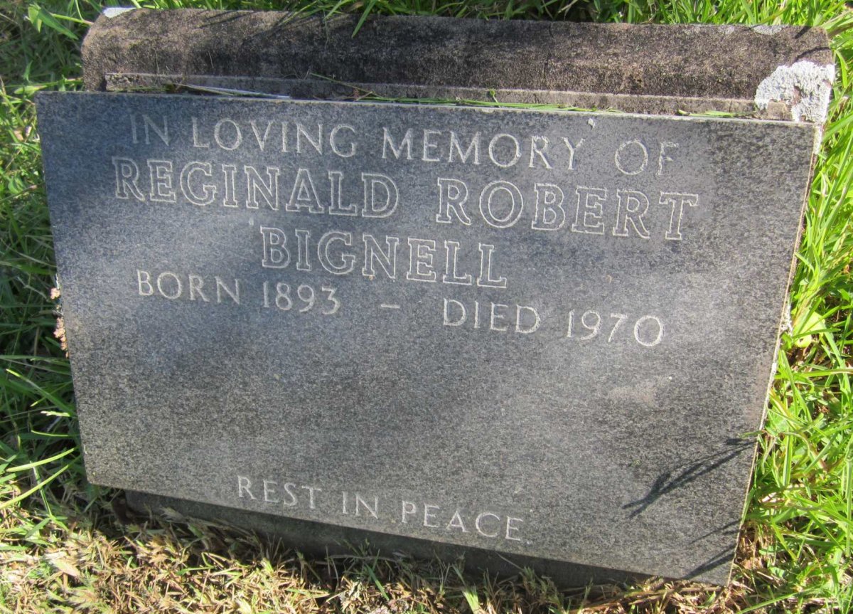 BIGNELL Reginald Robert 1893-1970