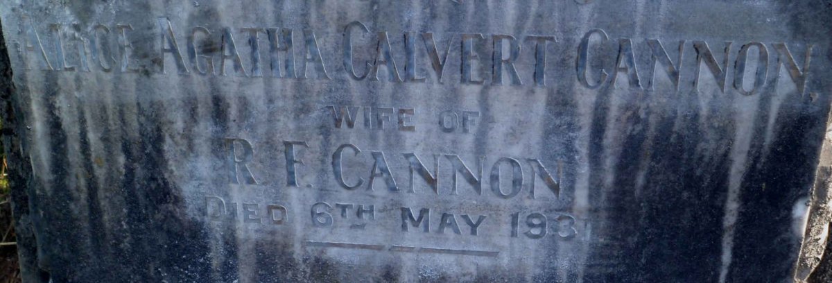 CANNON Alice Agatha Calvert -1931