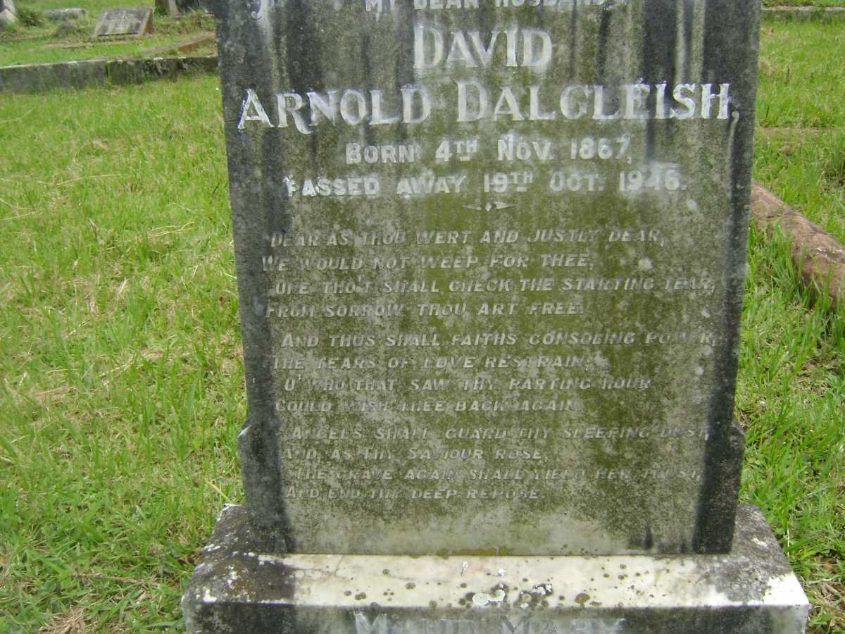 DALGLEISH David Arnold 1867-1946