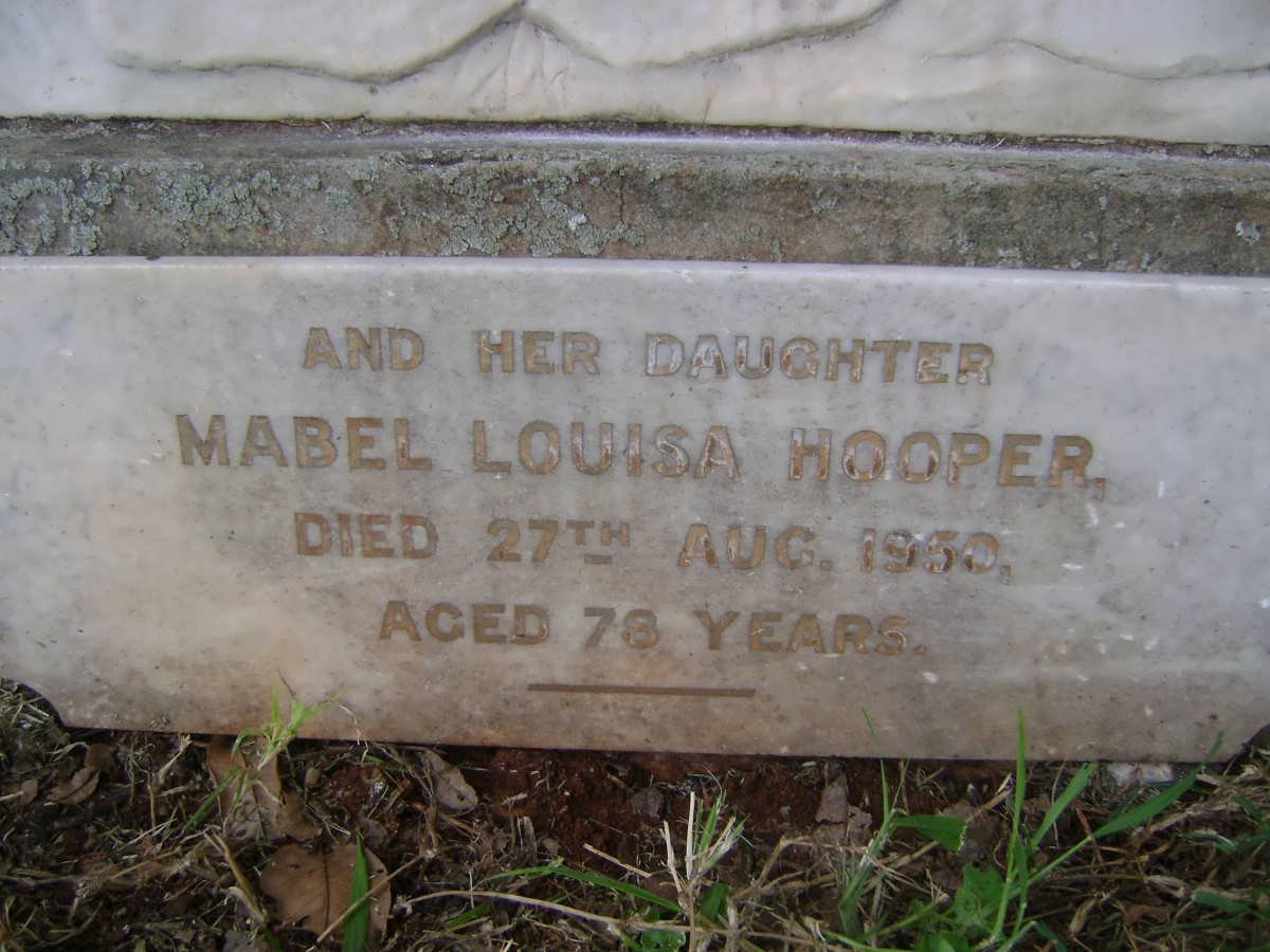 HOOPER Mary Louisa Boucher -1926 :: HOOPER Mabel Louisa -1950