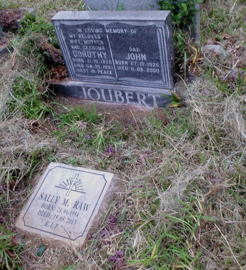 JOUBERT John 1926-2000 &amp; Dorothy 1928-1990 :: RAW Sally M. 1954-2013