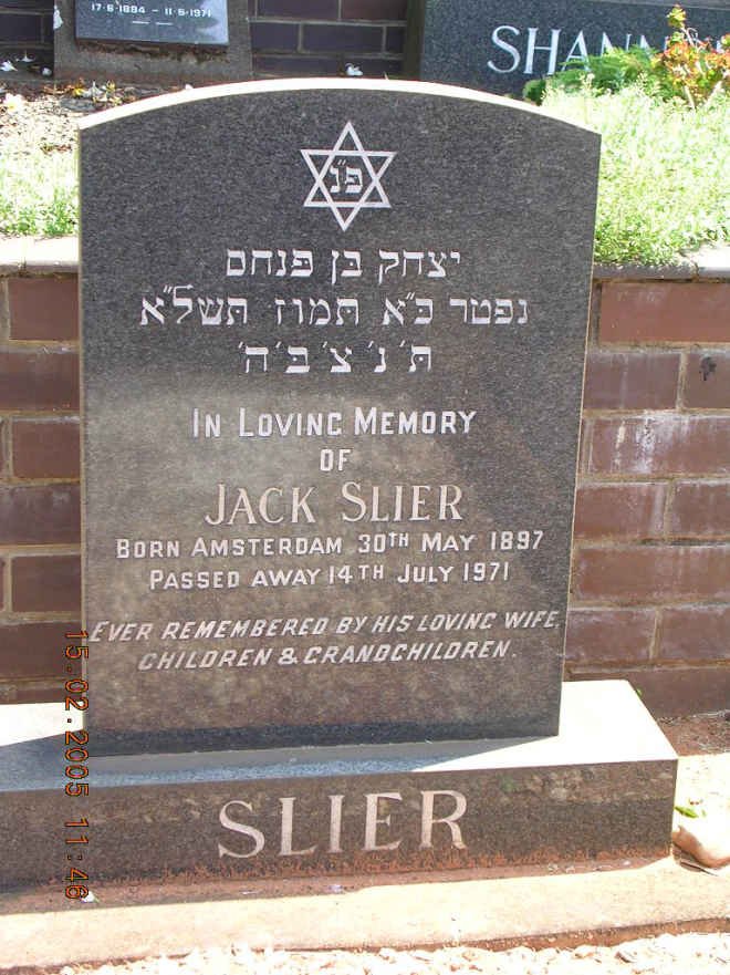 SLIER Jack 1897-1971