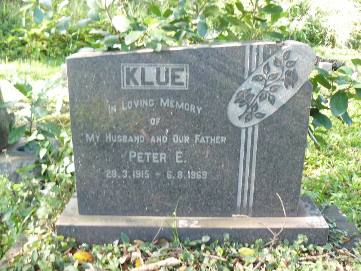 KLUE Peter E. 1915-1969