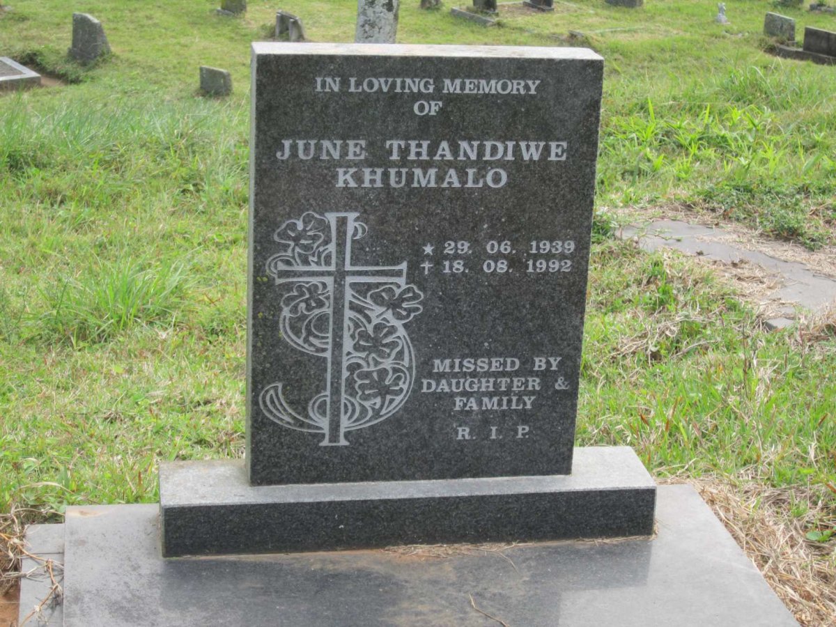 KHUMALO June Thandiwe 1939-1992