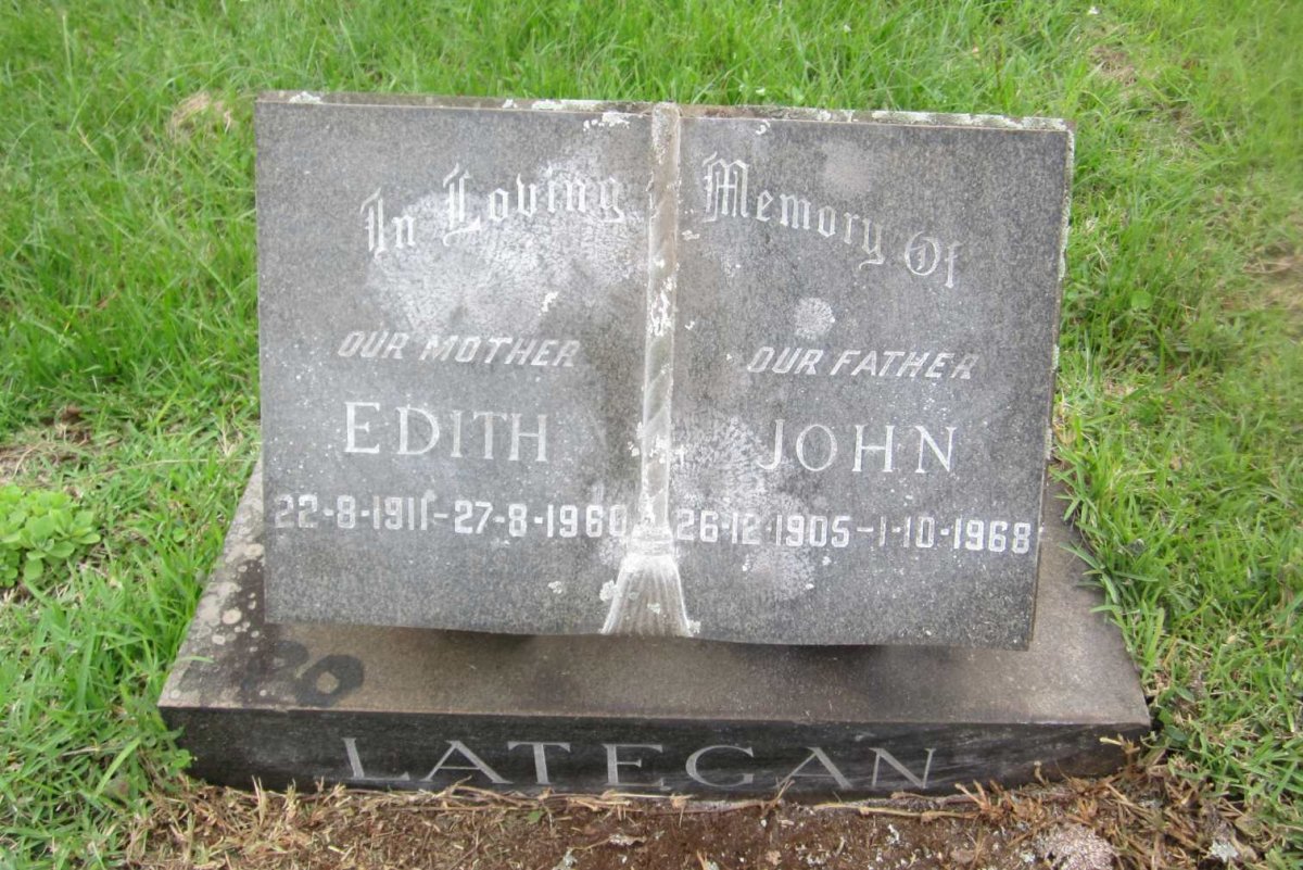 LATEGAN John 1905-1968 &amp; Edith 1911-1960