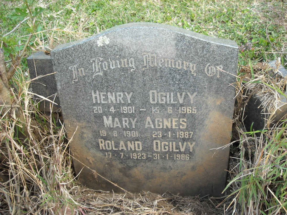 OGILVY Henry 1901-1965 &amp; Mary Agnes 1901-1987 :: OGILVY Roland 1923-1986