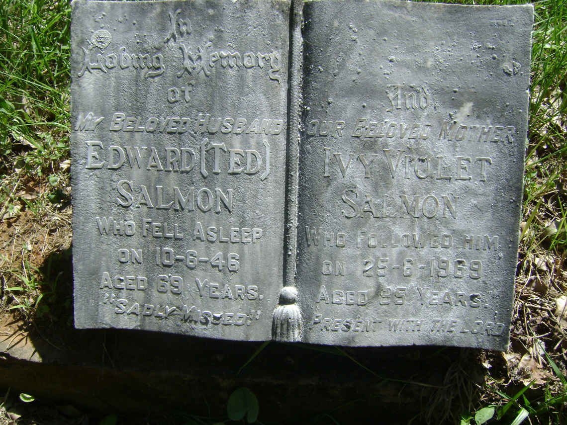 SALMON Edward -1946 &amp; Ivy Violet -1969