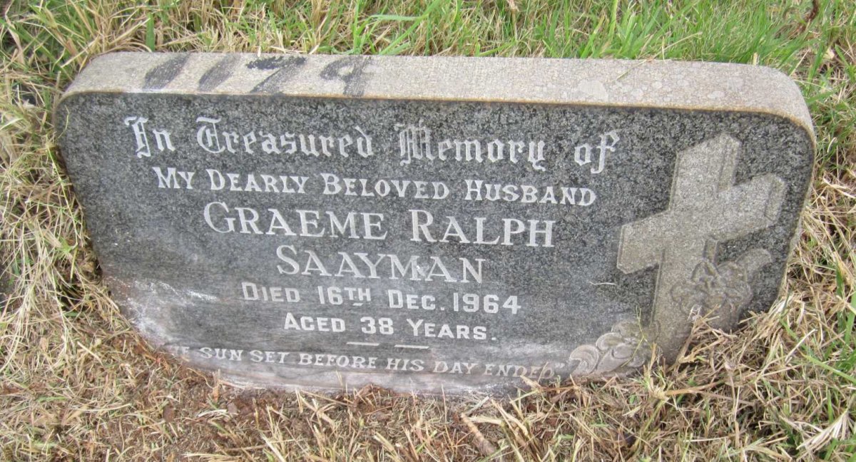 SAAYMAN Graeme Ralph -1964