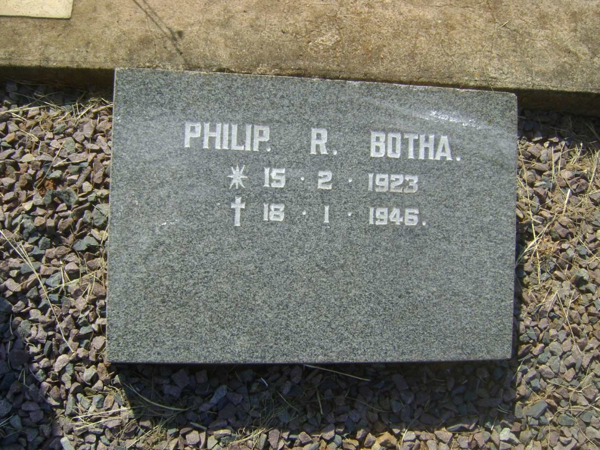 BOTHA Philip R. 1923-1946