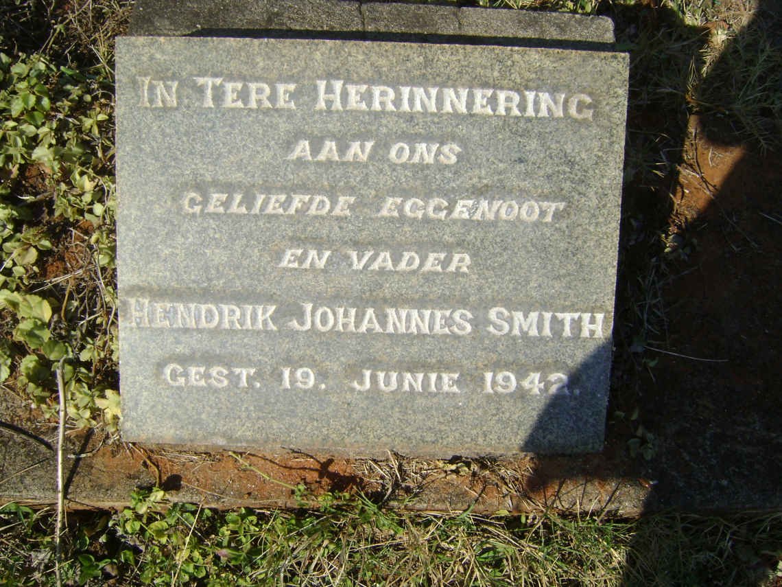 SMITH Hendrik Johannes -1942