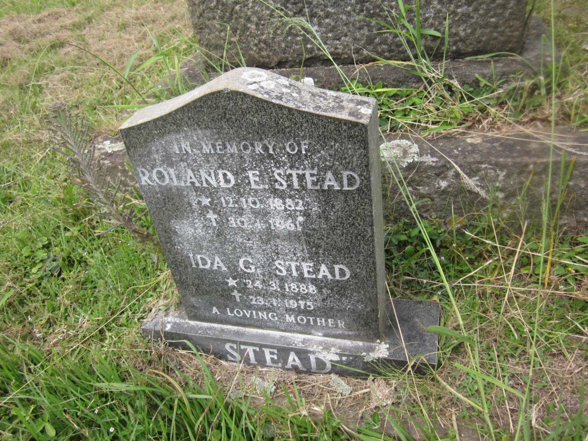 STEAD Roland E. 1882-1961 &amp; Ida G. 1888-1975