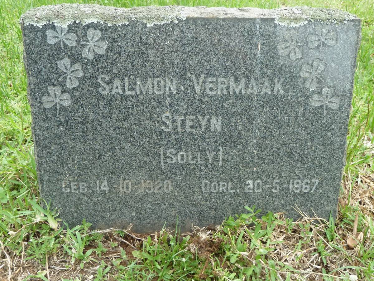 STEYN Salmon Vermaak 1920-1967