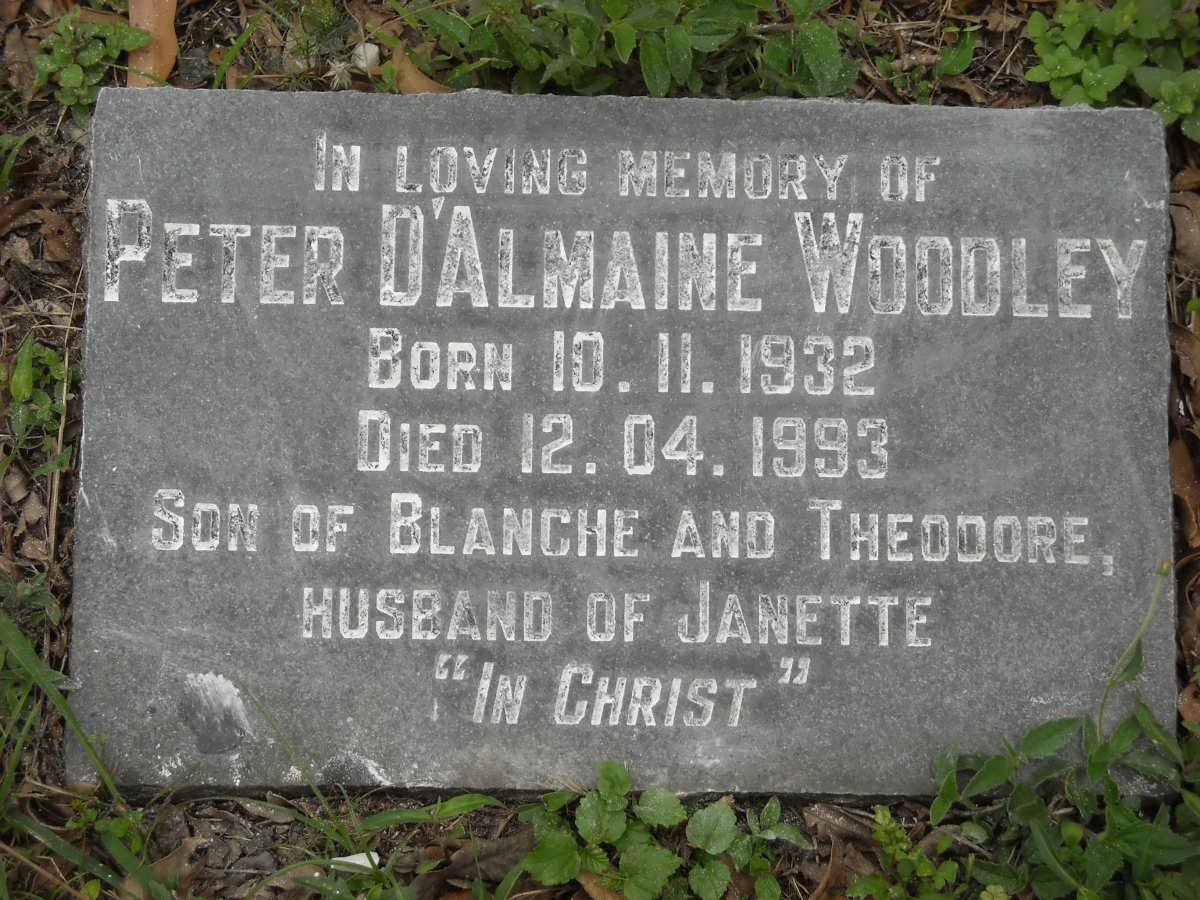 WOODLEY Peter D’Almaine 1932-1993