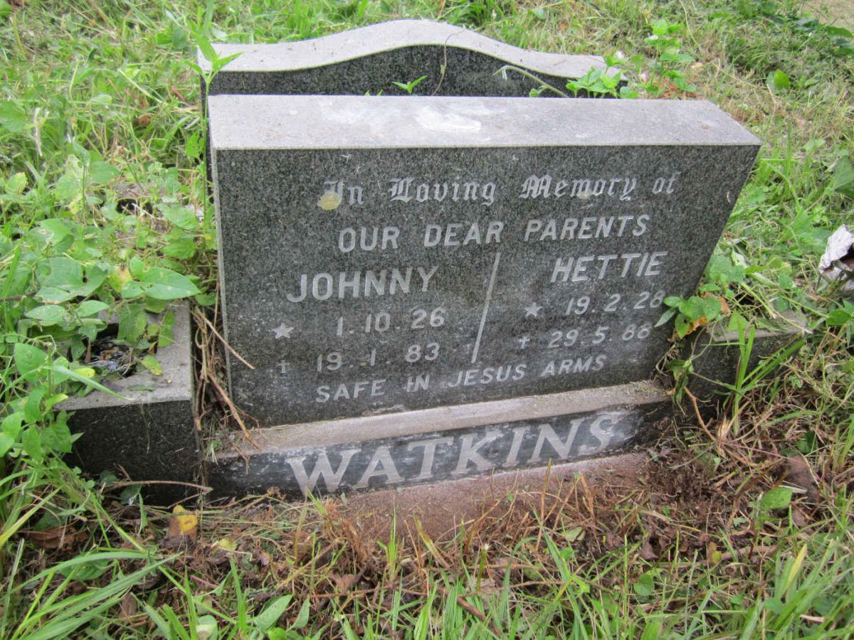 WATKINS Johnny 1926-1983 &amp; Hettie 1928-1988