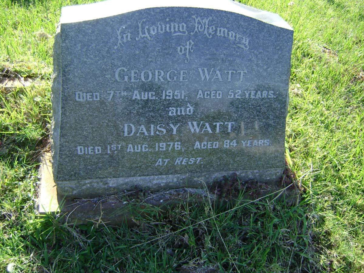 WATT George -1951 &amp; Daisy -1976