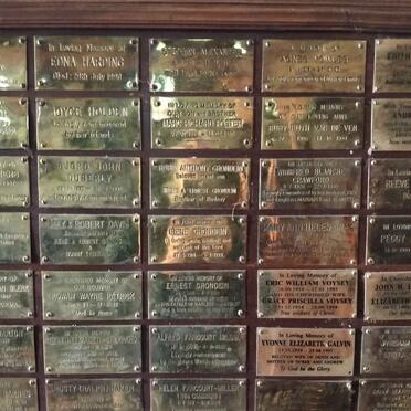 13. Memorial plaques