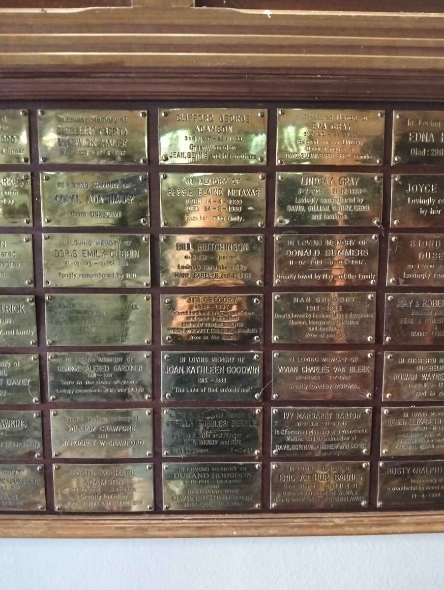 12. Memorial plaques