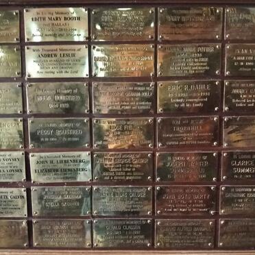 14. Memorial plaques