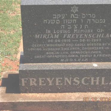 FREYENSCHLAG Miriam 1915-1997