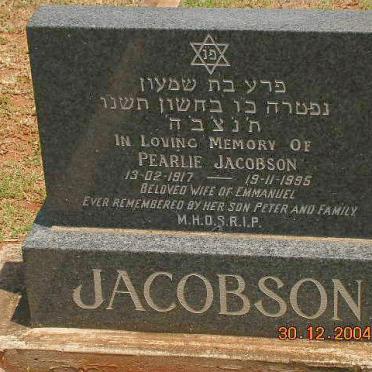 JACOBSON Pearlie 1917-1995