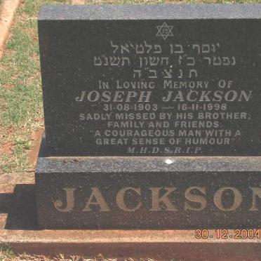JACKSON Joseph 1903-1998