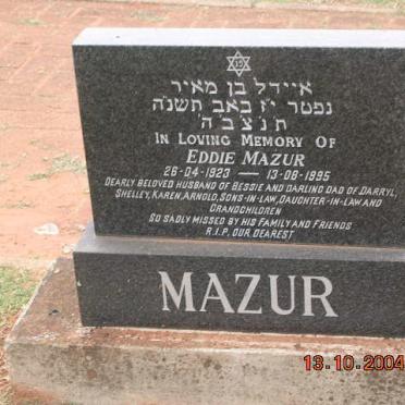MAZUR Eddie 1923-1995