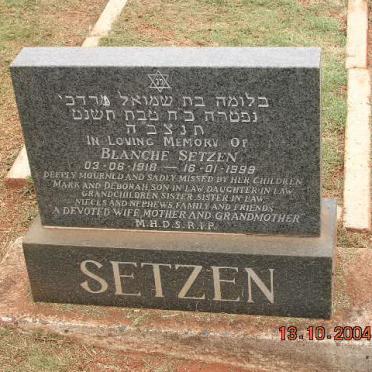 SETZEN Blanche 1916-1999