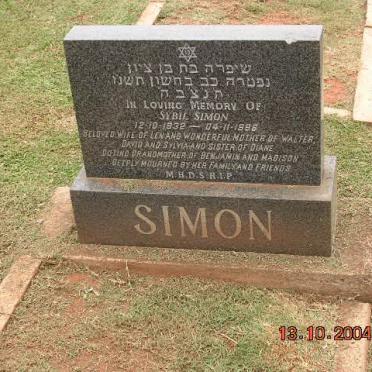 SIMON Sybil 1932-1996