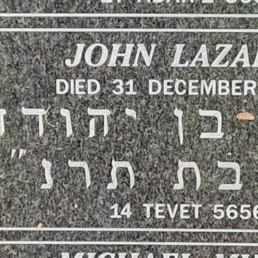 LAZARUS John -1895