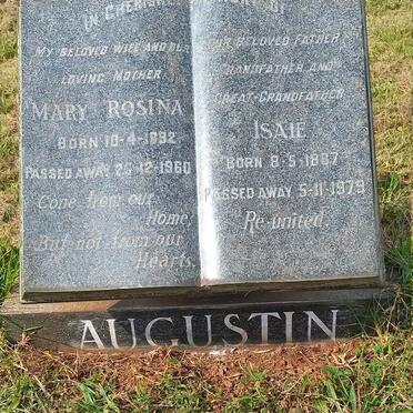 AUGUSTIN Isaie 1887-1979 & Mary Rosina 1892-1960