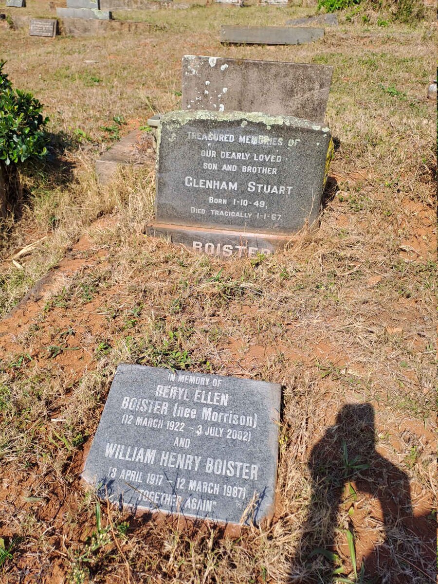 BOISTER William Harry 1917-1987 & Beryl Ellen MORRISON 1922-2002 :: BOISTER Glenham Stuart 1949-1967