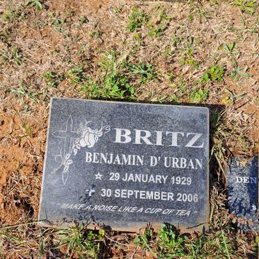 BRITZ Benjamin D'urban 1929-2006