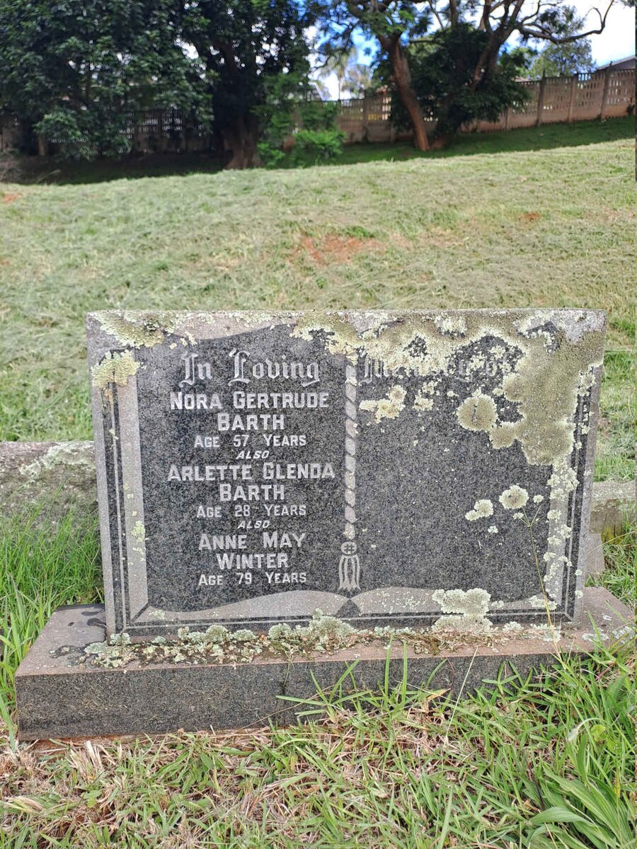 BARTH Nora Gertrude :: BARTH Arlette Glenda :: WINTER Anne May