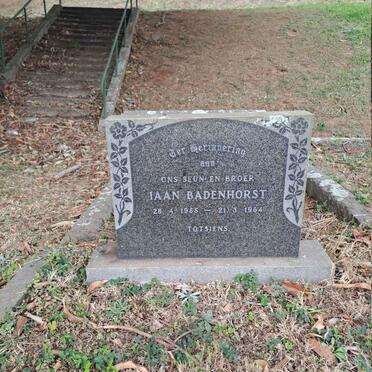 BADENHORST Iaan 1955-1964
