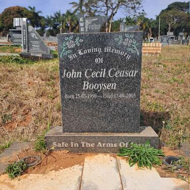 BOOYSEN John Cecil Ceasar 1950-2005