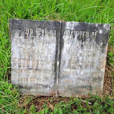 BROWN Thomas Seth -1958 & Marion -1968