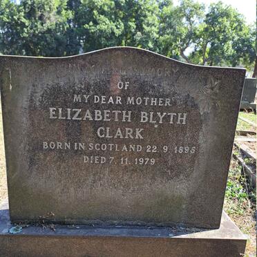 CLARK Elizabeth Blyth 1895-1979