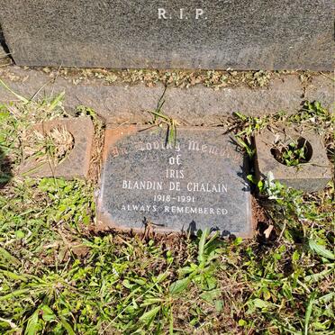 CHALAIN Iris Blandin, de 1918-1991