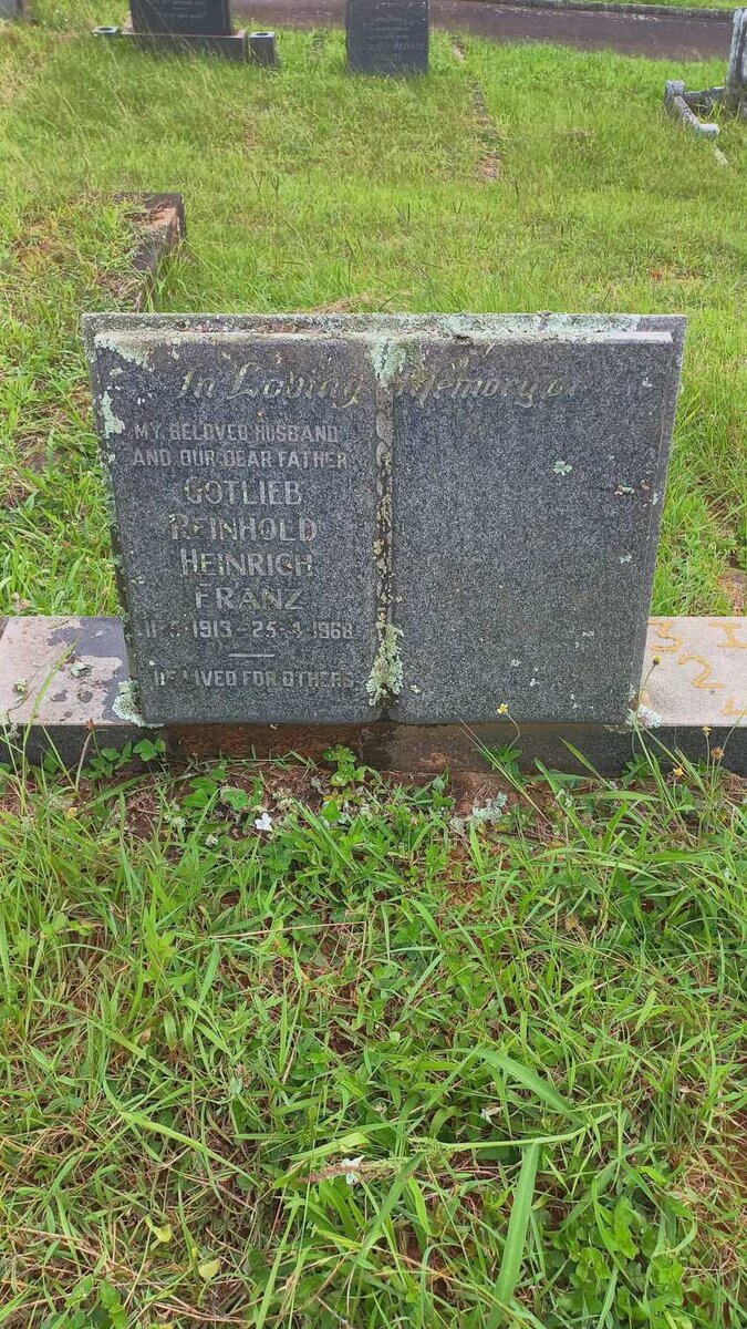 FRANZ Gotlieb Reinhold Heinrich 1913-1968